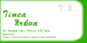 timea mrkva business card